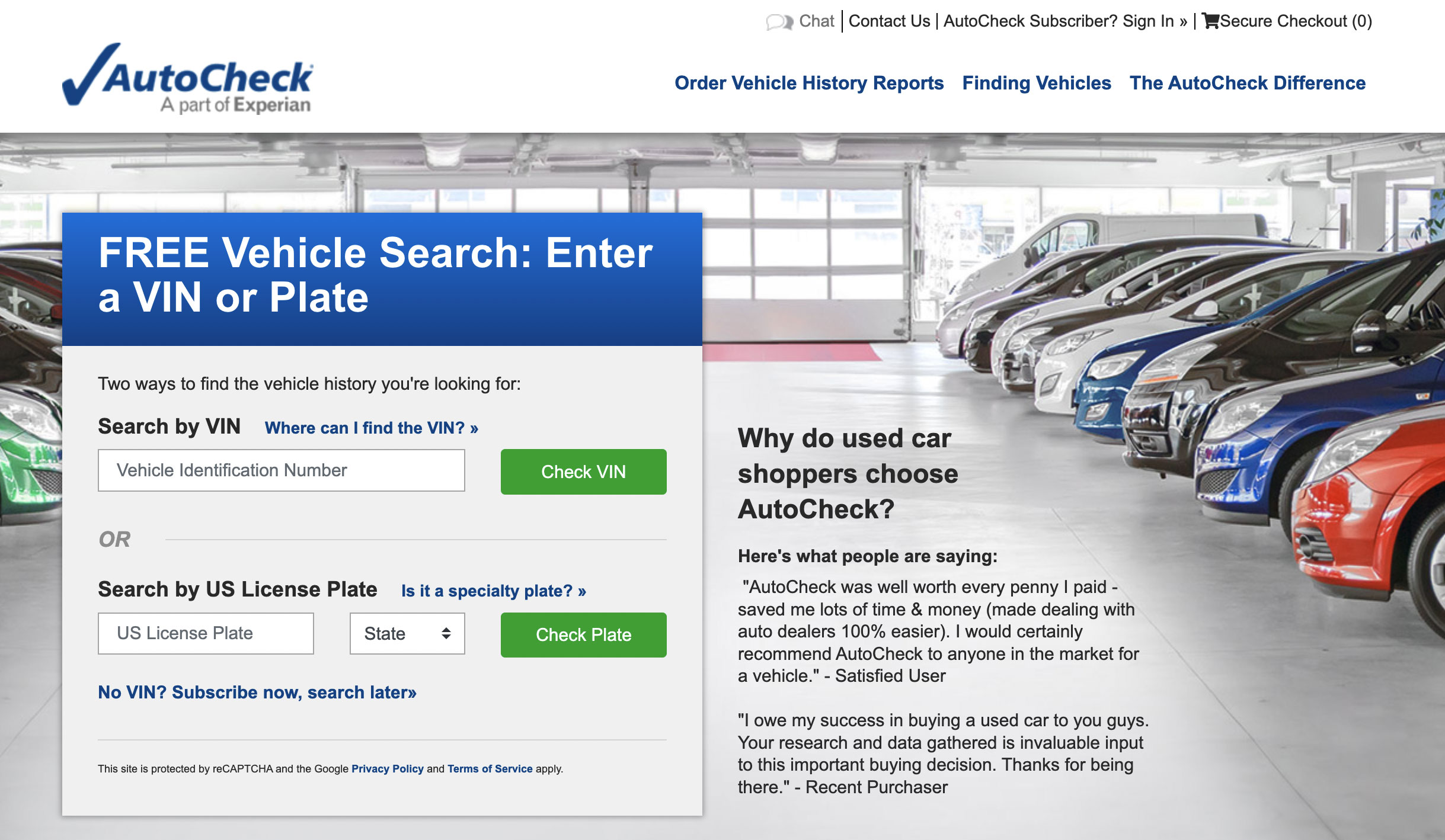 autocheck vehicle search